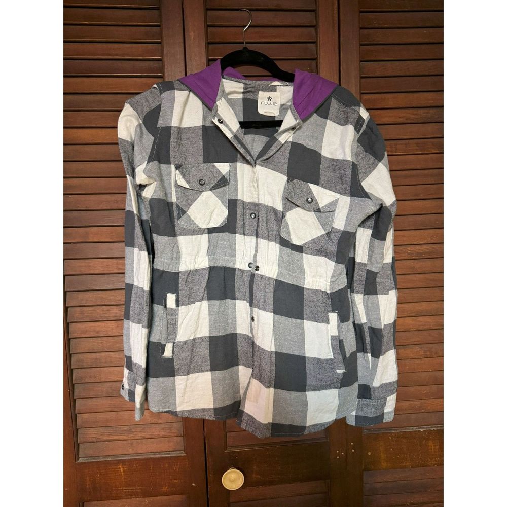 Hooded Plaid Shirt